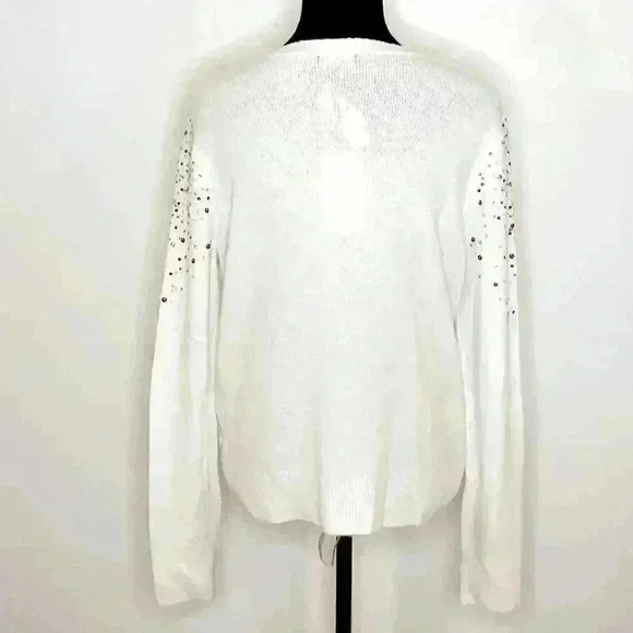 𝅺HALOGEN Multicolor Sequin Crew Neck Sweater M - Picture 6 of 8